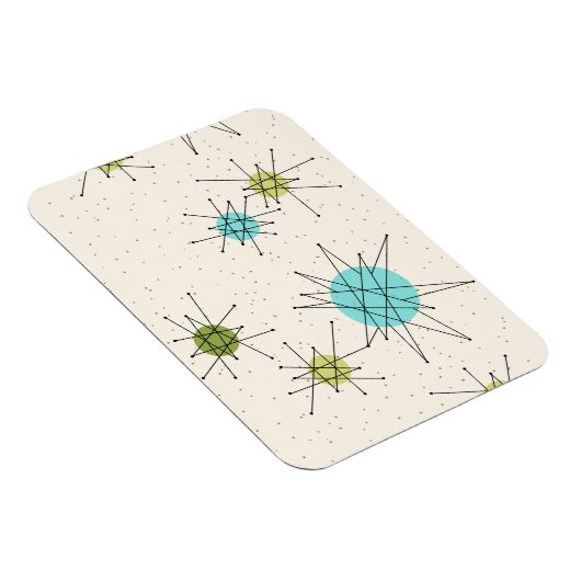 Iconische atoomstarbursts Flexibele magneet (Rechterzijde)