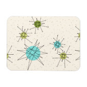 Iconische atoomstarbursts Flexibele magneet (Horizontaal)