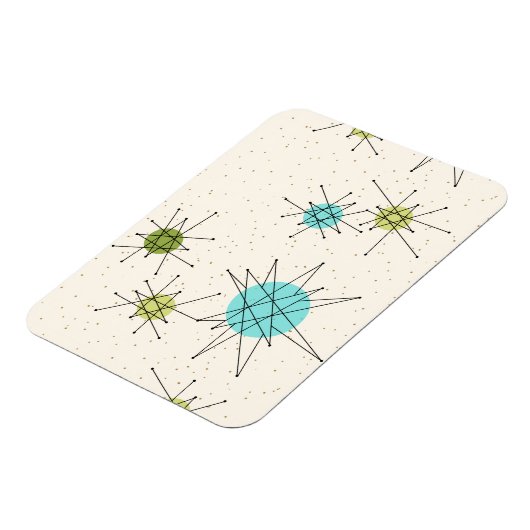 Iconische atoomstarbursts Flexibele magneet (Linkerzijde)