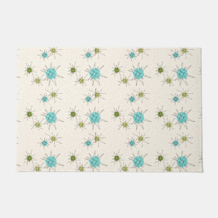 Iconische atoomstartbarsten van deurmat