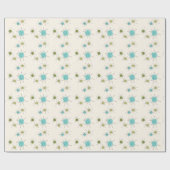 Iconische atoomstomen Verpakkingspapier Cadeaupapier (Vlak)