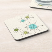 Iconische atoomstoten harde Onderzetters van kunst (Linkerzijde)