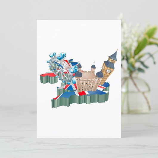 Iconische bezienswaardigheden Londen UK Kaart Brit