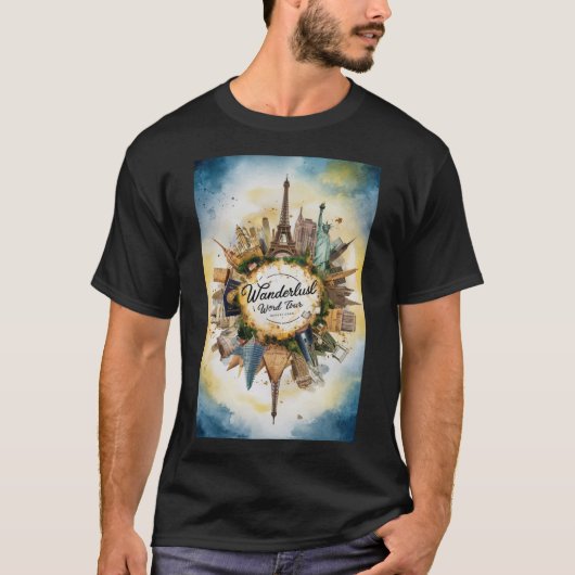 Iconische bezienswaardigheden t-shirt (Voorkant)