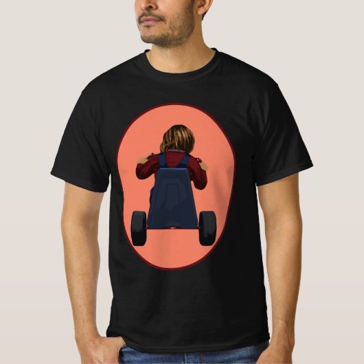 Iconische Danny's driewieler jongens meisjes Hallo T-shirt (Voorkant)