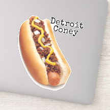 Iconische Detroit Coney Dog Sticker