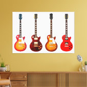 ICONISCHE ELEKTRISCHE GITAREN 40x60 Canvas Afdruk (Insitu (Woonkamer))