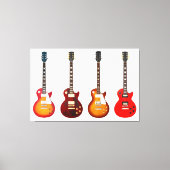 ICONISCHE ELEKTRISCHE GITAREN 40x60 Canvas Afdruk (Voorkant)