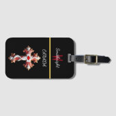 Iconische esdoorn elegantie bagagelabel (Voorkant (horizontaal))