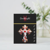 Iconische esdoorn elegantie briefkaart (Staand voorkant)
