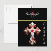 Iconische esdoorn elegantie briefkaart (Voorkant / Achterkant)