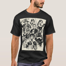 "Iconische Filmhelden T-Shirt Overzichten."