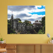 Iconische foto van Belvedere Castle in NYC Canvas Afdruk (Insitu (Woonkamer))