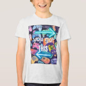 Iconische gamecontrollers Tri-Blend shirt (Voorkant)