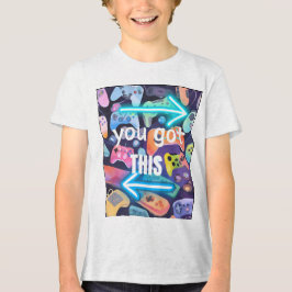 Iconische gamecontrollers Tri-Blend shirt