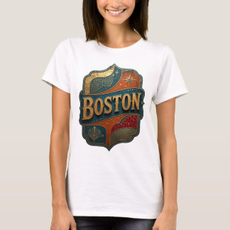 Iconische Gouden BOSTON T-shirt