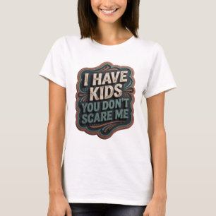 Iconische Grijs IK HEB KINDEREN JIJ JAAGT ME NIET  T-shirt