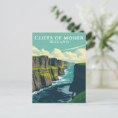 Iconische Ierse Landmark Cliffs of Moher Ireland Briefkaart (Staand voorkant)