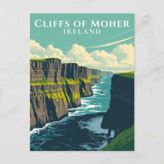 Iconische Ierse Landmark Cliffs of Moher Ireland Briefkaart (Voorkant)