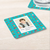 Iconische jaren '90 - 40e verjaardag aangepaste fo kartonnen onderzetters (Schuin)