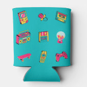 Iconische jaren '90 - leuk retro feestthema blikjeskoeler (Achterkant)