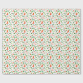 Iconische kerst favoriete dingen cadeauverpakking cadeaupapier (Vlak)