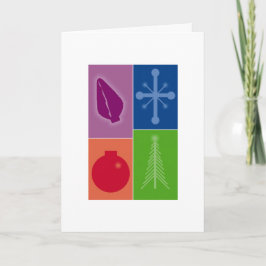 Iconische kerst feestdagen kaart