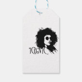 ICONISCHE KONINGIN – Afro Glam Art Cadeaulabel (Achterkant)