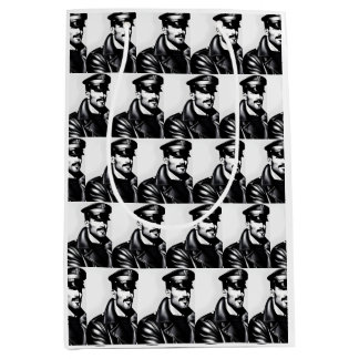 Iconische LGBTQ Gay Leather Daddy Medium Cadeauzakje