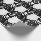 Iconische LGBTQ Gay Leather Daddy Wrapping Paper Cadeaupapier (Hoek)