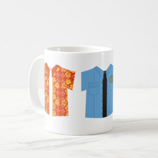 Iconische Mode Shirten Koffiemok (Voorkant links)