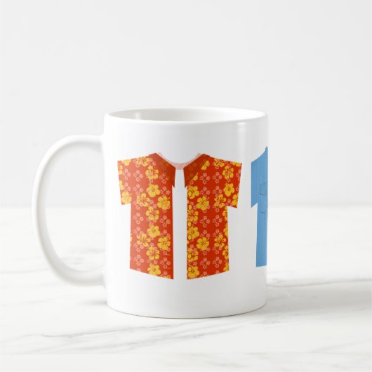 Iconische Mode Shirten Koffiemok (Links)