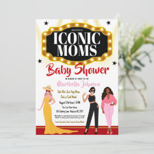 Iconische moeders Baby shower uitnodiging
