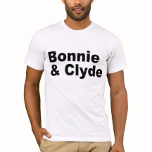 Iconische namen - Bonnie en Clyde-T-shirt