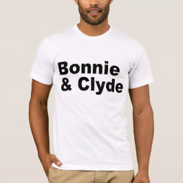 Iconische namen - Bonnie en Clyde-T-shirt T-shirt