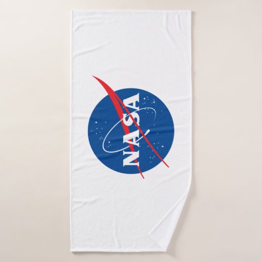 Iconische NASA badhanddoek (Rocket White) (Badhanddoek)