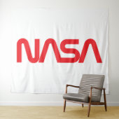 Iconische NASA Circa 88" x 104" Rocket White Wandkleed (In Situ (horizontaal))