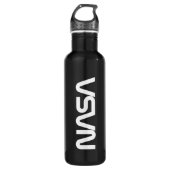 Iconische NASA Circa Astro Zwart 24 oz Waterfles (Voorkant)