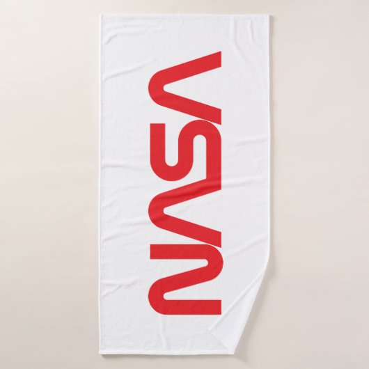 Iconische NASA Circa Badhanddoek (Rocket White) (Badhanddoek)