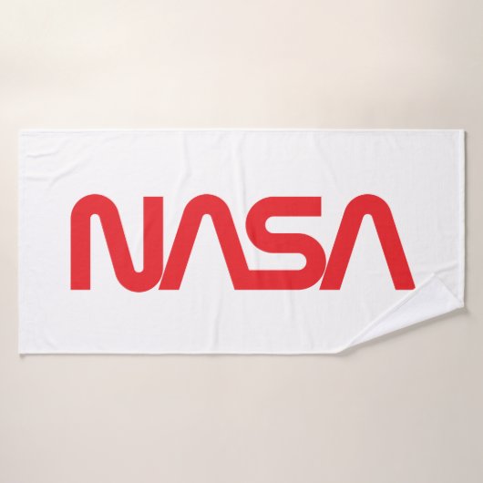 Iconische NASA Circa Badhanddoek (Rocket White) (Badhanddoek)