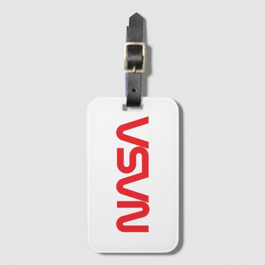 Iconische NASA Circa Bagagelabel (Rocket White) (Voorkant (verticaal))