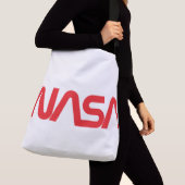Iconische NASA Circa Cross Body Tas (Rocket White) (Dichtbij)