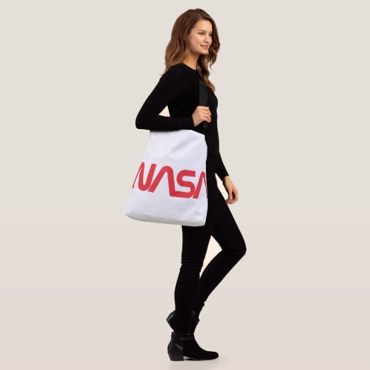 Iconische NASA Circa Cross Body Tas (Rocket White) (Op model)
