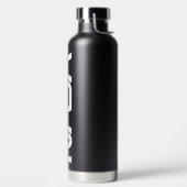 Iconische NASA Circa Eclipse Zwart Geïsoleerd Waterfles (Links)