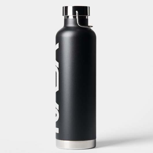 Iconische NASA Circa Eclipse Zwart Geïsoleerd Waterfles (Links)