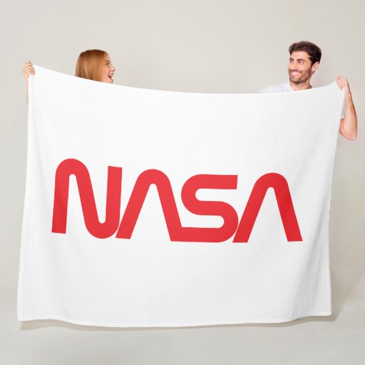 Iconische NASA Circa Fleece Deken (Rocket White) (In situ)