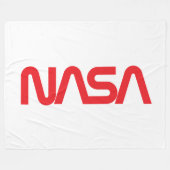 Iconische NASA Circa Fleece Deken (Rocket White) (Voorkant (Horizontaal))