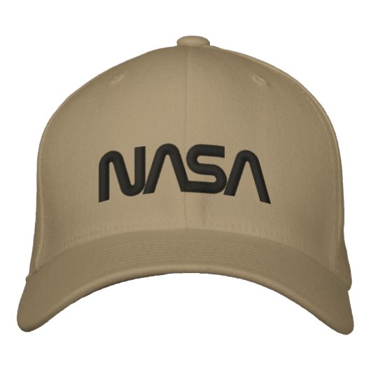 Iconische NASA Circa Jupiter Beige Wool Geborduurde Pet (Voorkant)