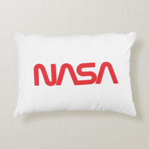 Iconische NASA Circa Katoenen Kussen (Rocket White