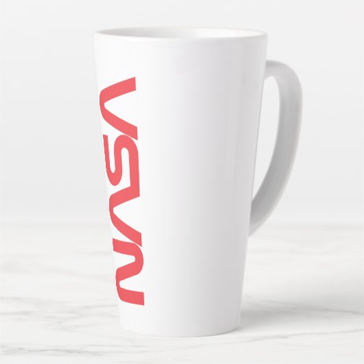 Iconische NASA Circa Latte Mok (Rocket White) (Rechterhoek)